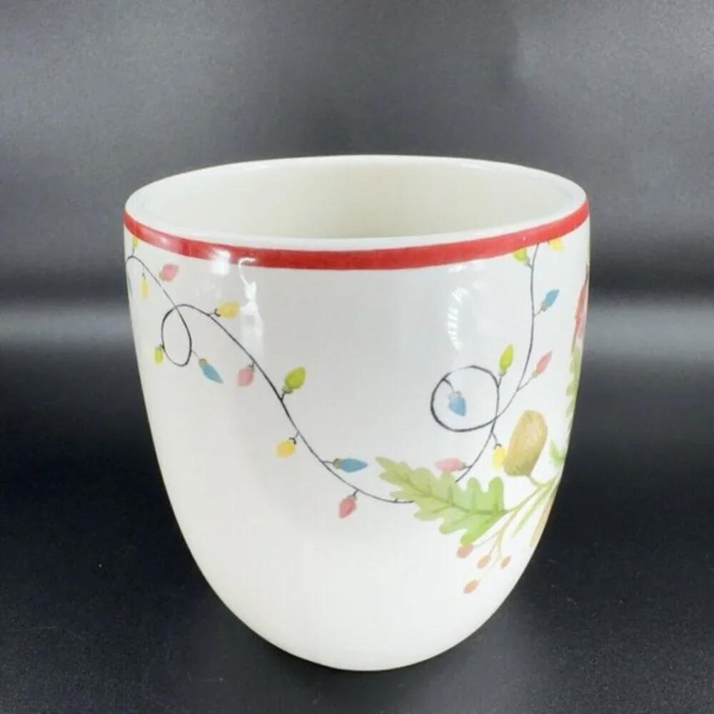 Pottery Barn FOREST GNOME MUG Holiday Christmas 22oz Coffee Mug Ceramic‎